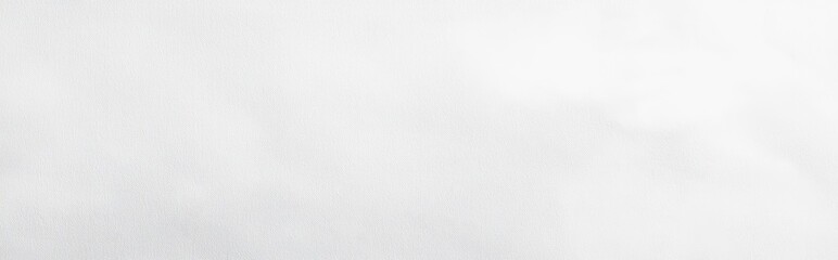 Plain white watercolor paper texture banner background, copy space, 