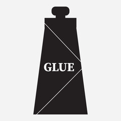 Glue icon. glue icon symbol on white background. vector illustration.