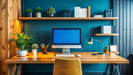 office interior with a table
