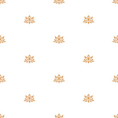 gold lotus seamless pattern. design for background, wallpaper, carpet, clothing, batik, textile, embroider, sarong, interior decoration, floor, curtain, print