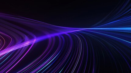 Fototapeta premium Abstract Light Trails in Purple and Blue