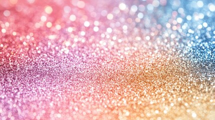 Colorful Holographic Foil Background with Sparkles