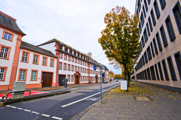 Obraz premium The old town of Mainz city in Germany.