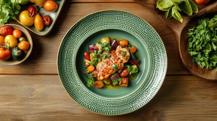 Thai Chicken Green Curry with Fresh Vegetables