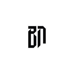 BN monogram logo design letter text name symbol monochrome logotype alphabet character simple logo