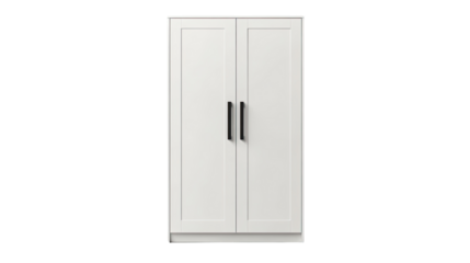 A simple door isolated on a white background, symbolizing an entrance to a home or room