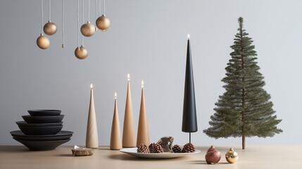 Background with copy space for text suitable for Christmas vibes