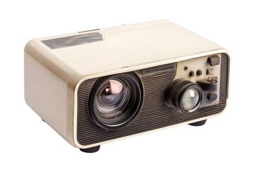 Retro Slide Projector with Vintage Design and Controls