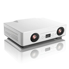 Obraz premium Sleek and Modern Audio Device with Minimalist Design
