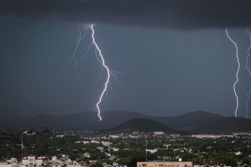 lightning in the night