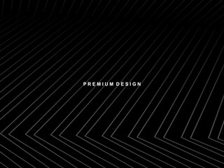 Premium background design with diagonal gradient black stripes pattern. Vector horizontal template for digital luxury business banner, formal invitation, luxury voucher, gift certificate,etc	