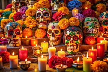 Captivating Double Exposure Photography Celebrating Dia de los Muertos, Day of the Dead, and the Vibrant Mexican