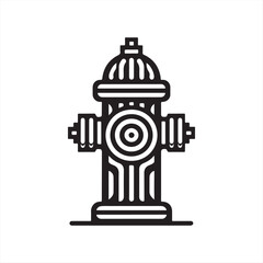 fire hydrant vector symbol