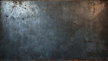 Obraz premium Textured matte iron metal with deep scratches and worn edges
