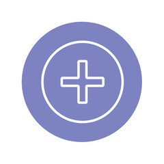 Obraz premium zoom in color line icon with white background vector stock illustration