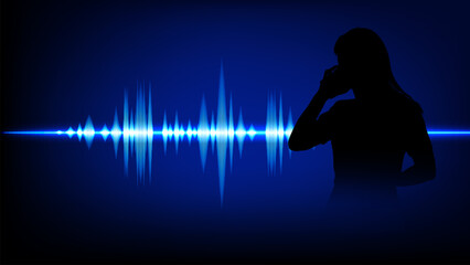 silhouettes woman individuals engaged in a telephone conversation. Each figure is holding a telephone handset to their ear. suggesting a direct and personal mode of communication	