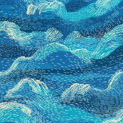 Abstract ocean waves pattern