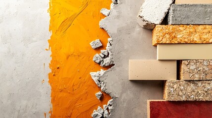 A close up comparison of standard and fire resistant gypsum boards highlighting their different compositions textures and protective properties for building construction renovation and safety
