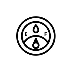 Oil icon symbol vector image Illustration

