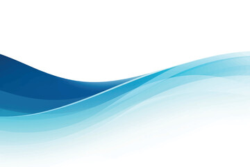 Naklejka premium Abstract blue wave design