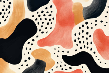 Obraz premium Abstract organic shapes pattern