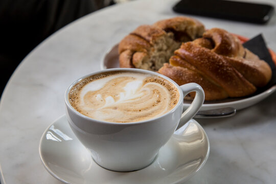 Morning Coffee and Pastry Delight