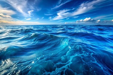 Obraz premium Abstract Close-Up of the Blue Ocean - Stunning Ocean Texture Photography for Nature Lovers