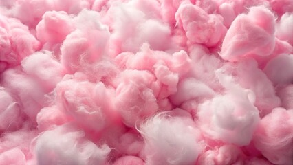 Fototapeta premium fluffy pink cotton candy cloud background texture with forced perspective