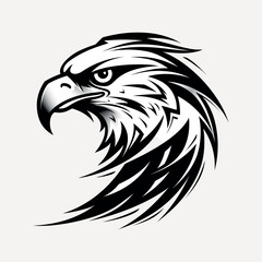 Obraz premium Majestic eagle head illustration