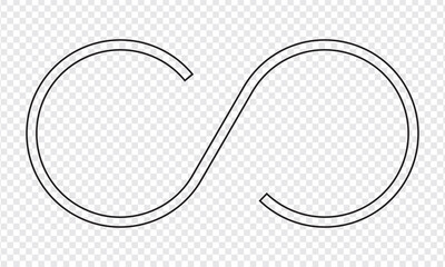 Infinity symbol icon. vector illustration.