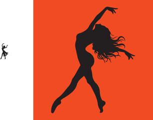 silhouette of a dancing girl © Hiroks Design