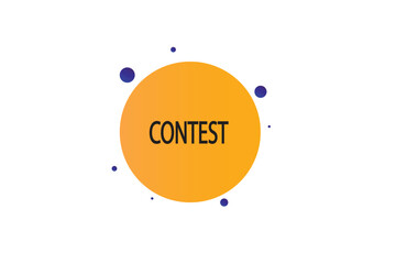 Printbutton web template,Speech,contest,bubble, banner label

