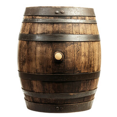 Obraz premium Vintage Wooden Barrel with Rustic Charm