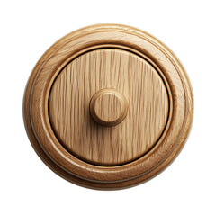 Wooden Circular Design with Knob