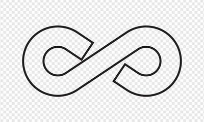 Infinity symbol icon. vector illustration.