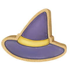 Halloween cookie. Witch hat shaped cookies