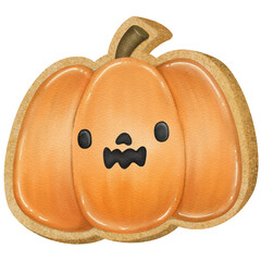 Halloween cookie. Pumpkin shaped cookies