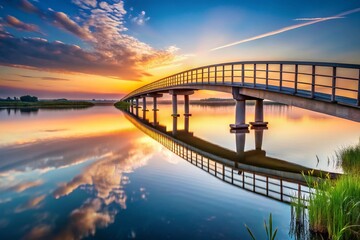 Minimalist Bridge Adventure: Symbolizing New Beginnings and Fresh Starts for Journey Enthusiasts