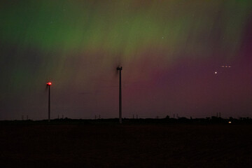 turbine at night