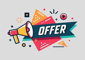 A bold and dynamic banner highlighting a offer, ideal for creating excitement and urgency around a limited-time promotion.