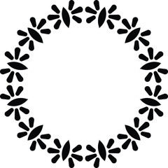 Fototapeta premium Mandala Clipart Circular Pattern in Form of Mandala With Flower for Henna, Mehndi, Tattoo, Decoration Decorative Ornament in Ethnic Oriental Style.