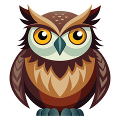 owl vector illustration art design free vectors image color full