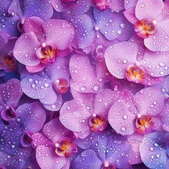 beautiful lotus flowers with soft colors and accompanied by water droplets