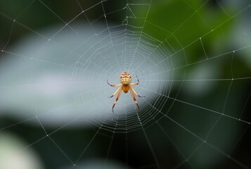 _ - An orb web without sticky silk, relying on entanglement.