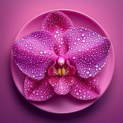 Fototapeta premium beautiful lotus flowers with soft colors and accompanied by water droplets