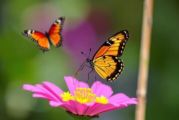 Obraz premium Butterfly Circus A circus featuring stunning butterflies perform