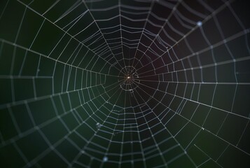 Obraz premium _ . Cobweb Texture Highlight the texture of a cobweb using macro