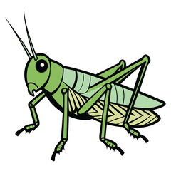 Fototapeta premium Creative Grasshopper Logo Design for Branding and Nature Themes