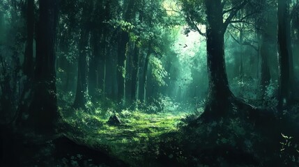 Fototapeta premium Mystical Forest Path