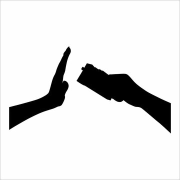 recommend clip art: silhouette of hand and cigarette